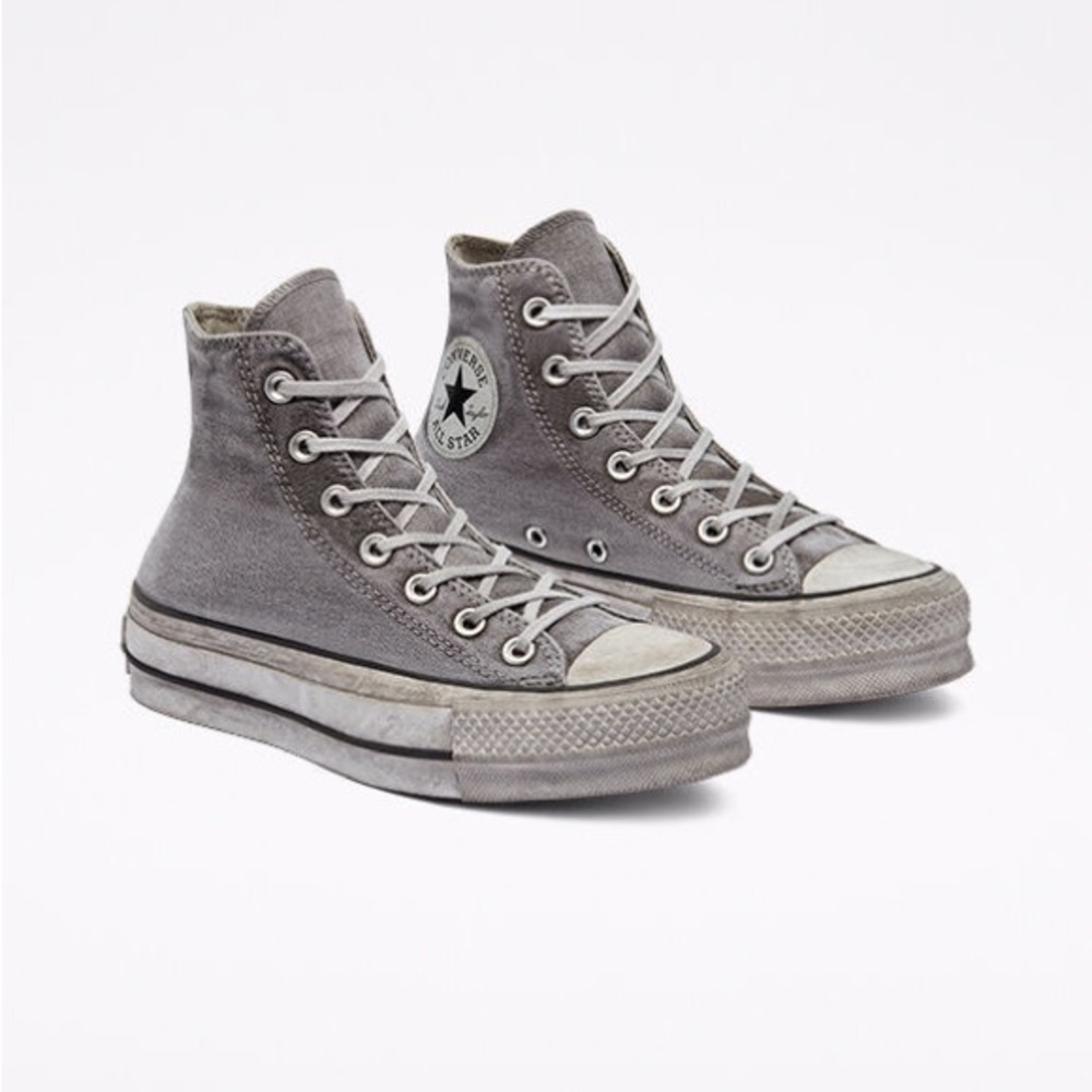 Converse Chuck Taylor All Star Lift Smoked Canvas High Top - Picture 1 of 7